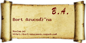 Bort Azucséna névjegykártya